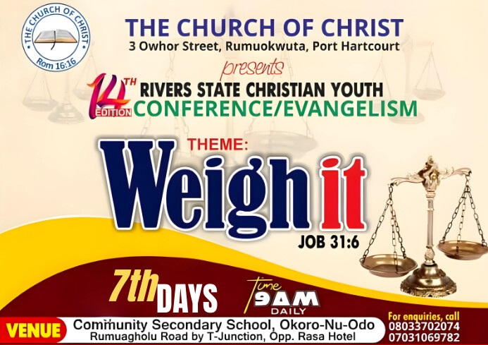 50 State Church Rally Program Example Layout Church flyer/program Template | PosterMyWall