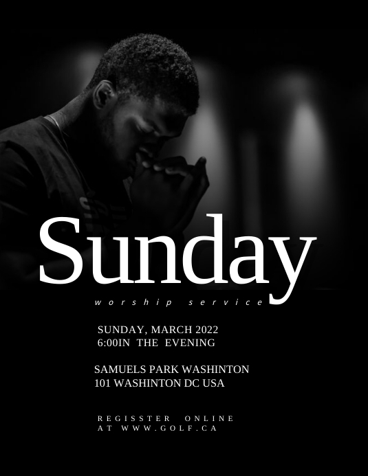 CHURCH FLYER/SUNDAY SERVICE (1) template
