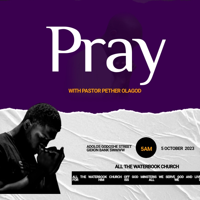 CHURCH FLYER/SUNDAY SERVICE (3) Wpis na Instagrama template