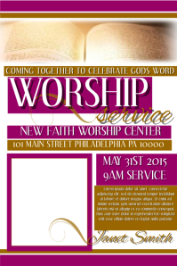 church poster templates postermywall church flyer templates