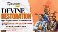 Church flyer template Twitch Overlay