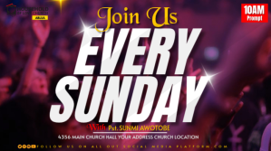 Church flyer template Twitter Post