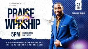 Wit Praise and Worship Event Facebook Cover Video Template