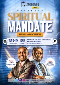 Church flyer template A3