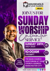 Church flyer template A4