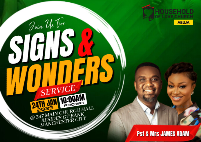 Church flyer template A4