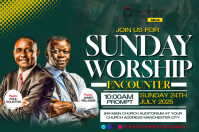 Church flyer template Poster
