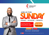 CHURCH FLYER TEMPLATE Postcard