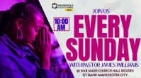 Church flyer template Display digitale (16:9)