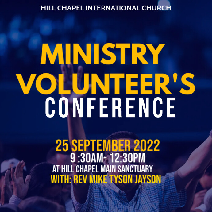 church flyer template Сообщение Instagram