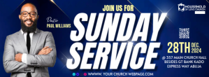 Church flyer template Facebook-omslagfoto