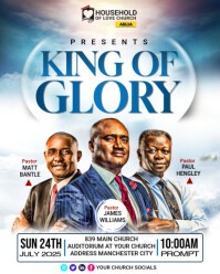 Church flyer template Instagram Portrait