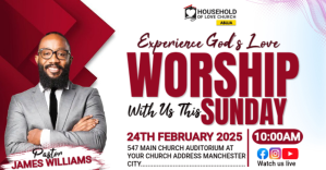 Church flyer template Facebook Shared Image