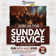 Church flyer template Square (1:1)