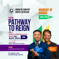Church flyer template Instagram Post