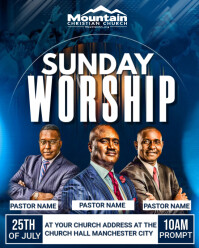 CHURCH FLYER TEMPLATE Instagram Portrait
