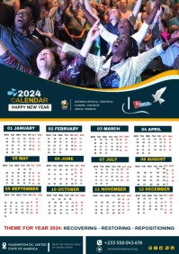 Church flyer template A3