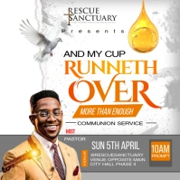 church flyer template Square (1:1)