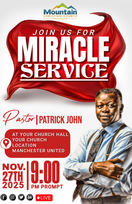 CHURCH FLYER TEMPLATE Halfbladsy Breed