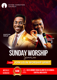 CHURCH FLYER TEMPLATE A6