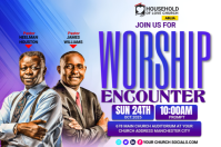 Church flyer template Plakat