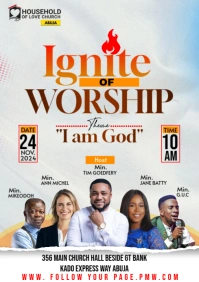 Church flyer template A4