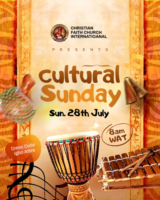 Church Flyer Template Instagram Portrait