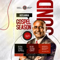 Church flyer template Instagram-Beitrag