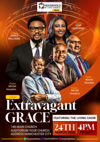 Church flyer template A5