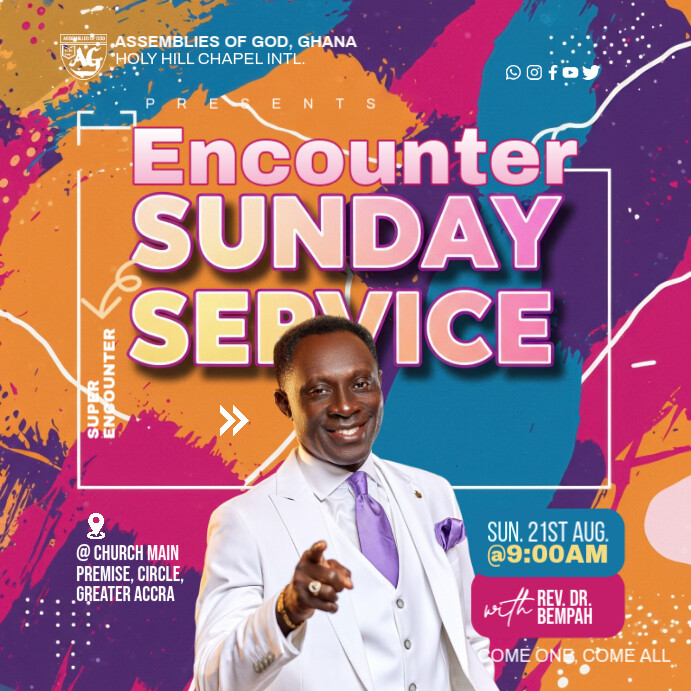 Church Flyer Template Instagram 帖子