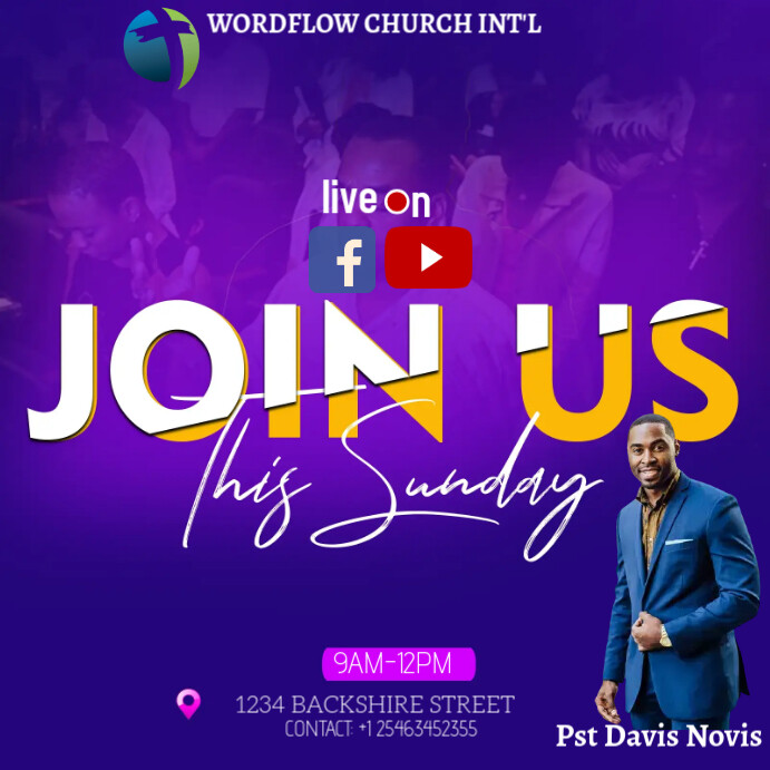 Copy of church flyer template PosterMyWall