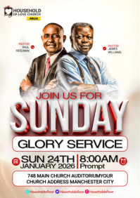 Church flyer template A5