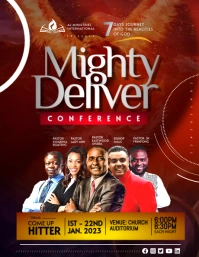 Church flyer template Folheto (US Letter)