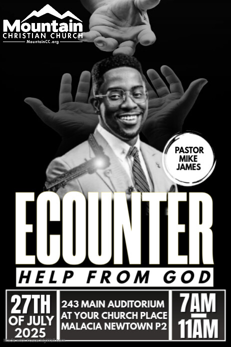 CHURCH FLYER TEMPLATE Плакат