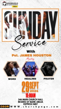 Church flyer template Instagram Story