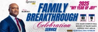 Church flyer template Banner 2' × 6'