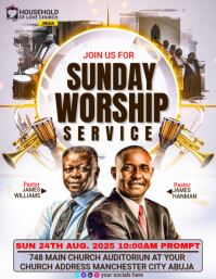 Church flyer template