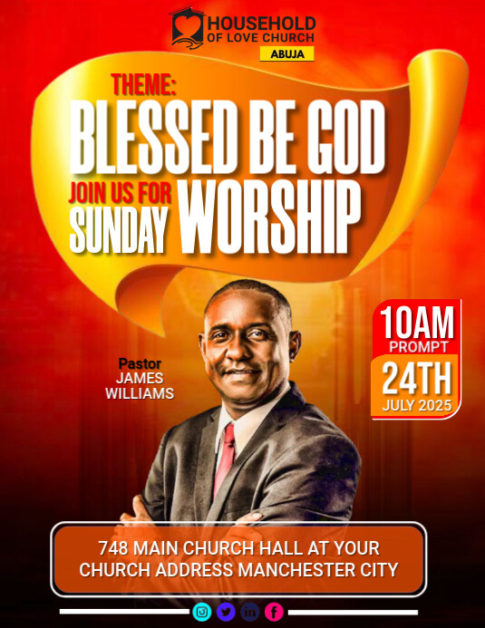 Church flyer template
