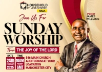 Church flyer template A6