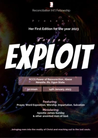 Church flyer template A6