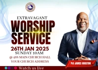 Church flyer template A6