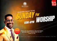 CHURCH FLYER TEMPLATE Postcard