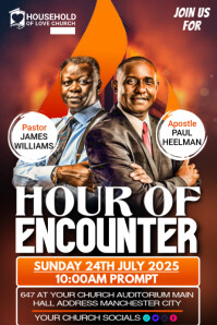 Church flyer template Poster