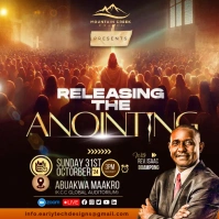 Church flyer template Publicação no Instagram