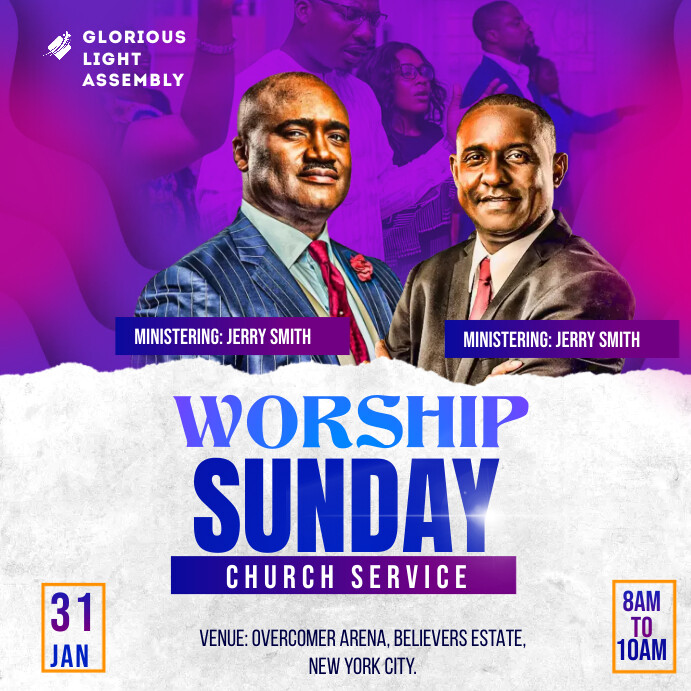 Church flyer template Religious event design PosterMyWall