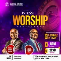 Church flyer template  Religious event design Instagram Post
