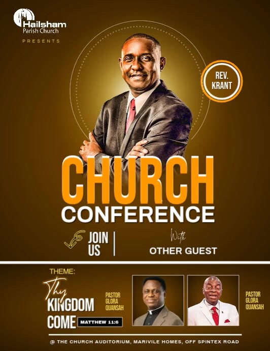 Church Flyer Templates Folheto (US Letter)