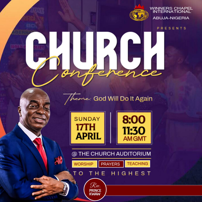Church Flyer Templates Publicação no Instagram