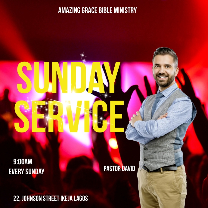 Church Flyers and Event Flyers Instagram Post template