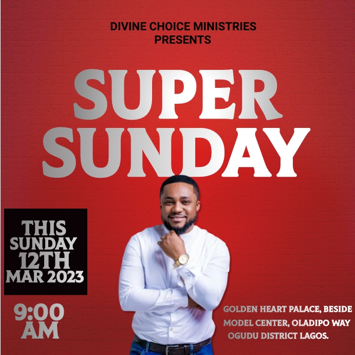 Church flyers /Events flyers Instagram Post template